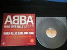 ABBA Head Over Heels When All Japan Promo only Vinyl 12 inch Single Visitors era