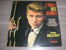 Rare ORIGINAL d' époque 25 cm JOHNNY HALLYDAY L' idole des jeunes 1963