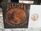 RUSH CARESS OF STEEL MASTERDISK PRESS VG++/ VG+++  VINYL LP LOW $$ PLAYS NM