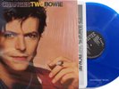 DAVID BOWIE LP Changes TWO Bowie BLUE Vinyl 1st Edn. Changestwobowie + Promo Sht