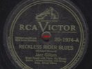 78-BLUES-JAZZ GILLUM-LOOK ON YONDER WALL/RECKLESS RIDER BLUES on RCA