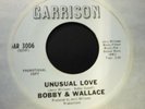 BOBBY & WALLACE: Move On Drifter / Unusual Love 45 Soul promo on Garrison