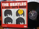 LP THE BEATLES A HARD DAY'S NIGHT UNITED ARTISTS UAL-3366 W/HYPE STICKER VG++