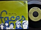 FACES 1972 SINGLE MADE IN PORTUGAL 45 PS 7 *STAY WITH ME*