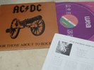 AC/DC FOR THOSE ABOUT TO ROCK KOREA LP w/INSERT OLW-198 SINGLE COVER DIFF TRACK