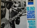 BLIND GARY DAVIS Harlem Street Singer Original UK LP - Fontana Folk Blues Gospel