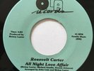 ROSEVELT CARTER, ALL NIGHT LOVE AFFAIR, RARE 80s modern soul 45