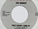 THE VERDICT That’s Where I Come In NUANCE 45 modern soul boogie NM 7” HEAR