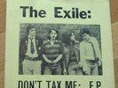 EXILE 7” Don't Tax Me 1977 Scottish punk JUBILEE 77 own label BORING REC (BO 1)