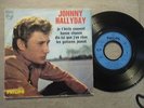 EP 45t ptte granulé label bleu sacem JOHNNY HALLYDAY je t écris souvent+3