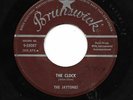 THE JAYTONES 45RPM '58 BRUNSWICK THE CLOCK DOO WOP RARE STOCK COPY VG VINYL