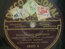 IGNACIO CORSINI - 78 RPM- FUMANDO ESPERO/ PEBETA CANYANGUE -DISCO NACIONAL 18523