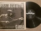 ROSSINI OVERTURES / GAMBA / LSO  1961 UK LP DECCA SXL 2266  EX CON 1E / 2 E