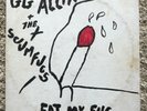 GG ALLIN & Scumfucs Eat My Fuc LP ORIGINAL HAND DRAWN COVER  Punk KBD