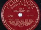 JONAH JONES: Hubba Hubba US Commodore 1520 Ike Quebec, JC Heard Jazz 12” 78 N-