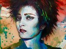 Original Siouxsie Sioux Painting, Art, Signed by Artist, Banshees, Punk