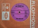 BEATLES SHE LOVES YOU 45 ,Rare Purple label pressing 1960s VG++ unique Aussie