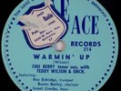 CHU BERRY: Warmin’ Up BLUE ACE 214, Teddy Wilson Jazz 78 w/ Roy Eldridge E