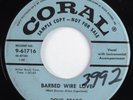Country Bopper Rockabilly 45 DOUG BRAGG Barbed Wire Love CORAL promo HEAR