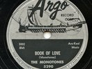 HEAR - Rare Doo Wop 78 - The Monotones - Book Of Love - Argo # 5290