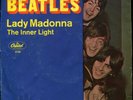 THE BEATLES Lady Madonna Capitol 2138 45 Picture Sleeve With Fan Club Insert