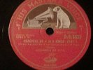 BACH CHACONNE NO.4 PART 1 & 2  GIOCONDA DE VITO UK 78 RPM HMV DB 6632