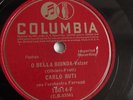 Carlo Buti - 78rpm single 10-inch – Columbia #15014-F O Bella Bionda