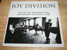Joy Division - Live At The Paradiso Club Amsterdam - Top EU Post Punk Vinyl LP