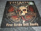 TESTAMENT -FIRST STRIKE STILL DEADLY- AWESOME RARE LTD EDITION GATE-FOLD 2 VINYL