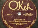 Clarence Williams' Blue Five / Trio 78 Armstrong Bechet Squeeze/Santa OKEH 8254