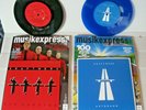 2 x KRAFTWERK: AUTOBAHN,BLUE V. & Die ROBOTER, 7inch Single, Musikexpress,NEU.