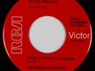 ELVIS PRESLEY: Baby Let's Play House Rare RCA 447-0604 Sun Reissue 45 Rockabilly