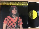 Joan Jett And The Runaways - I Love Playing With Fire EX+/VG Laker1 Vinyl LP