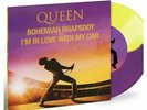 QUEEN, BOHEMIAN RHAPSODY, NEW/SEALED YELLOW & PURPLE VINYL 7
