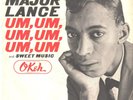 MAJOR LANCE--PICTURE SLEEVE + 45--(UM.UM.UM.UM.UM.UM)--PS---PIC--SLV