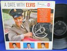 LP ELVIS PRESLEY - A DATE WITH.../GERMAN RCA VICTOR LPM-2011 MIT ** RADIOGRAM **