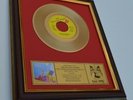 THE ROLLING STONES BILD gold  single records Mick Jagger Keith Richards Brian