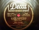 +1FREE XMAS 78  w bing crosby 78 WHITE CHRISTMAS torn label+/lets start newyear