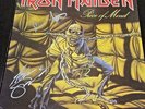 IRON MAIDEN PIECE OF MIND LP SIGNED/AUTOGRAPHED