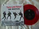 45 Tours Beatles Japon / Japan Twist And Shout + 3 Vinyl Rouge / Red