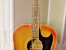 1969 The Grammer G58M Acoustic Guitar Birdseye back Sunburst with original case
