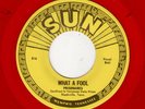 DOOWOP-PRISONAIRES-SUN 516-WHAT A FOOL/ROCKIN' HORSE-(UNRELEASED-RED WAX)