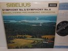 Decca SXL 6364 Sibelius Symphonies 3 & 6 Vienna Philharmonic Orc Lorin Maazel WB