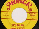 GENE & EDDIE It’s No Sin MONCA 45 D.C. northern soul sweet 7” HEAR