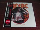 AC/DC - PARIS IN FLAMES - RARE LIVE LP + TOUR BOOK / INNER CV NOT TMOQ TMQ TAKRL