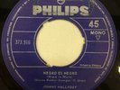 JOHNNY HALLYDAY CHILE RARE SINGLE PHILIPS BLACK IS BLACK MONO 45 RPM VG+
