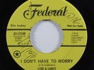 Crossover Soul 45 LORI & LANCE I Don't Have To Worry FEDERAL promo HEAR
