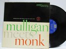 GERRY MULLIGAN - THELONIOUS MONK-MEET MONK ON RIVERSIDE JAZZ LP-STRONG VG+