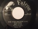 JERRY BUTLER, FOR YOUR PRECIOUS LOVE, FALCON#1013, RARE 45 RECORD, 1958