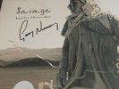 GARY NUMAN - SAVAGE HAND SIGNED RECORD LP AUTOGRAPHED